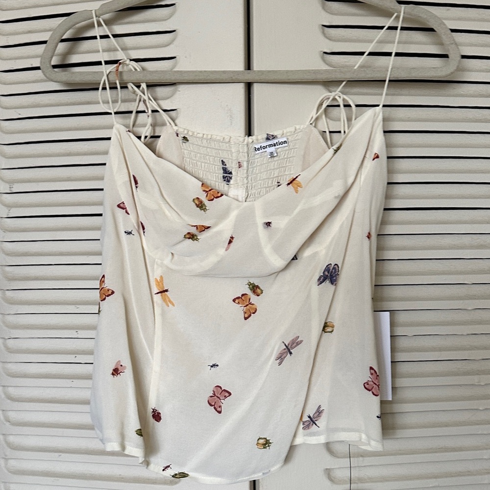 Reformation Ladybug Liza Top, sz. 12, NWT